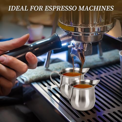 12 Pack Stainless Steel Bell Creamers 3 oz Small Cream Pitcher