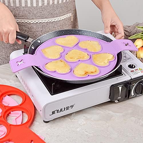 Nonstick Pancake Molds Ring Silicone Fried Egg Mould Reusable Pancake