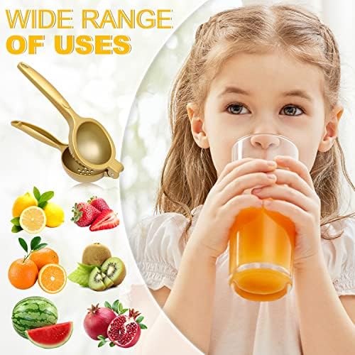 Gold Zinc Alloy Manual Citrus Juicer