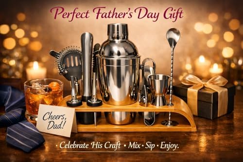 Spicy Tabanca 14-Piece Cocktail Shaker Set Bartender Kit