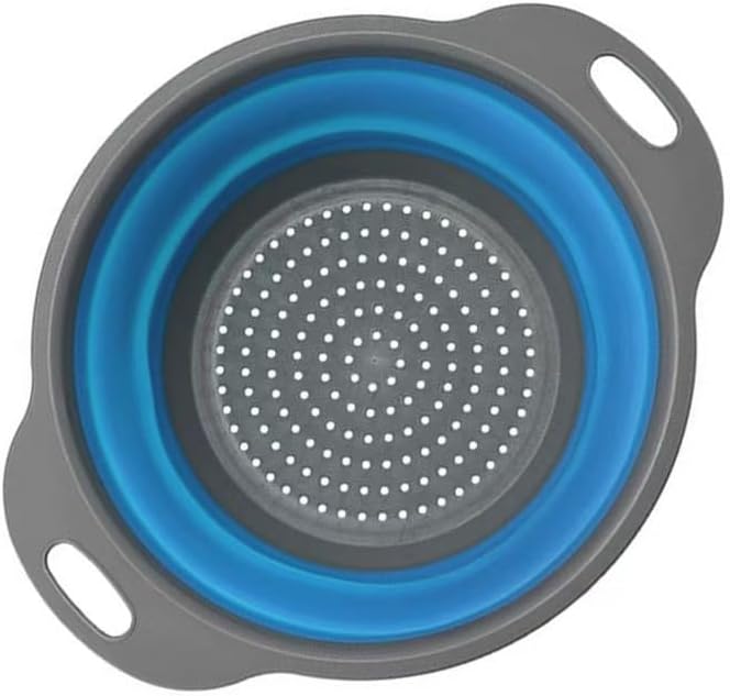 Collapsible Colander and Strainer Set of 3, Food-grade Sturdy Plastic