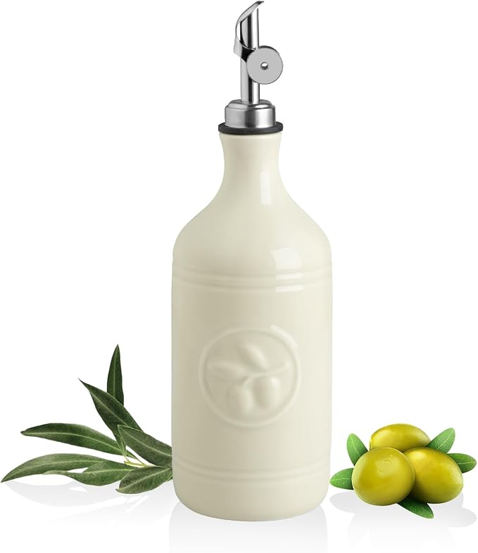 Sweejar 16 Oz Ceramic Olive Oil Dispenser Bottle, Oil Dispenser by Sweejarco1949