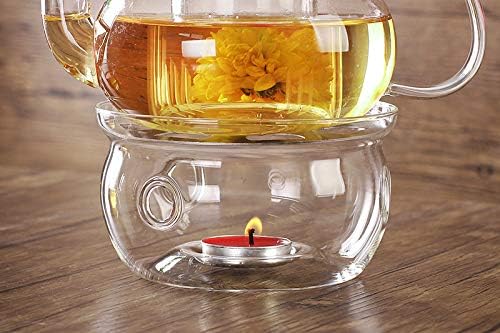 Jusalpha® 11 PC-Glass Filtering Tea Maker Teapot with a Warmer and 6