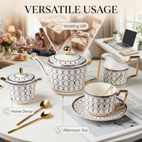 CwlwGO-European style cup and saucer set, 7 oz (about 198.4 grams)