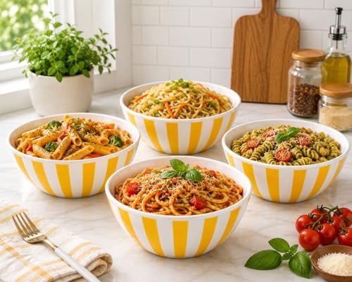 Melamine Mixing Bowl Set (Sunstripe - 4pcs)