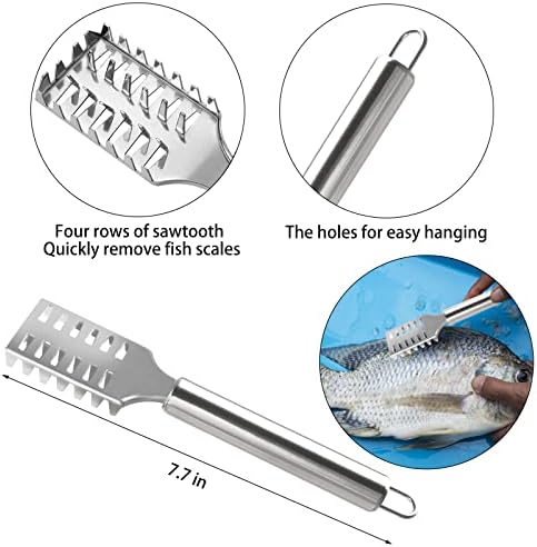 Openfly Fish Scaler Tool, Stainless Steel Fish Scaler Remover Fish