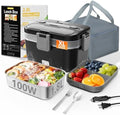 Electric Lunch Box for Adults, 2.8L Double Layer Heated LunchBox