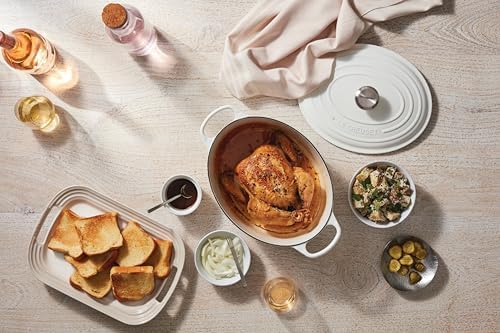 Le Creuset Enameled Cast Iron Oval Dutch Oven, 8 qt., White