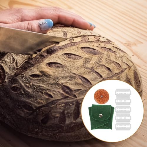 ABOOFAN Bread Dough Scoring Tool with Wooden Handle and Replaceable