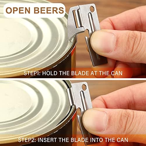 Eaasty 40 Pack P-38 Can Opener Manual Stainless Steel Camping Can