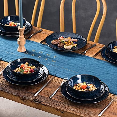 vicrays Ceramic Salad Bowls Set for Kitchen, Serving - 32 Ounce Soup