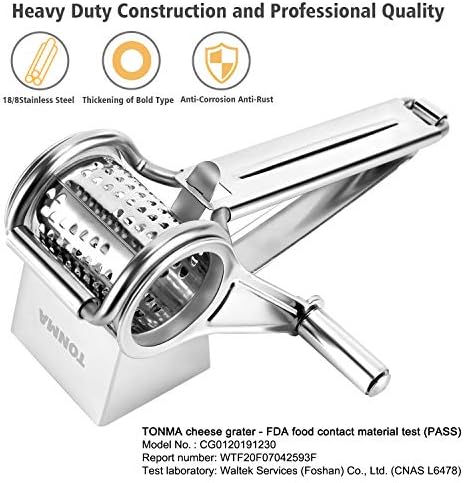 TONMA Rotary Cheese Grater Hand Crank