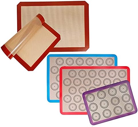 STATINT Baking Mats, Non-Stick, Reusable Food Safe Silicone- Pack of 4