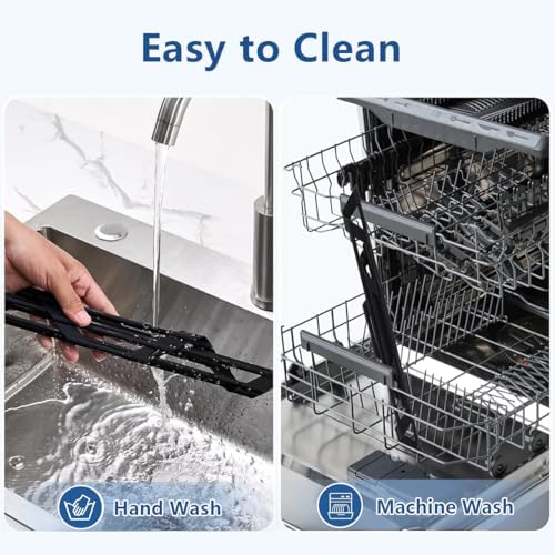 Credon Triangle Roll Up Dish Drying Rack, Black