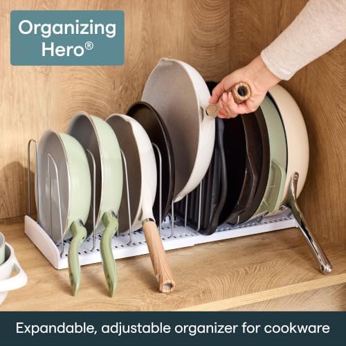 YouCopia StoreMore Expandable Cookware Rack with Tall Steel Wires