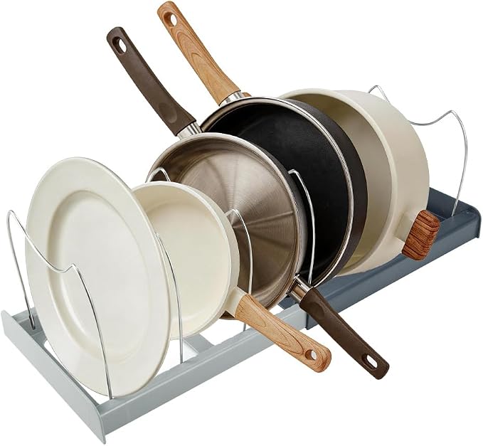 Pot and Pan Organizer Rack for Cabinet by Tenrry