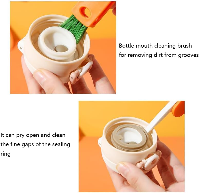 6-in-1 Bottle Cleaning Brush Set, Multi-functional Cup Brush with Long