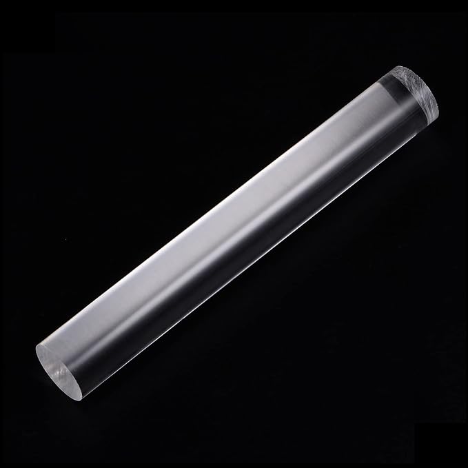HARFINGTON Acrylic Clay Roller 7.28 Inch x 1 Inch Solid Non-Stick Plastic Round - Image 3