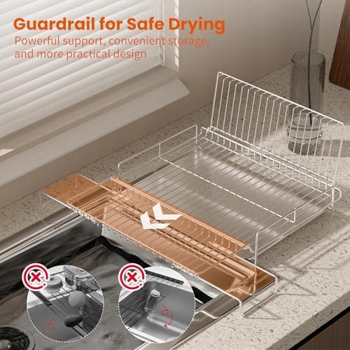 304 Stainless Steel Expandable Dish Drying Rack