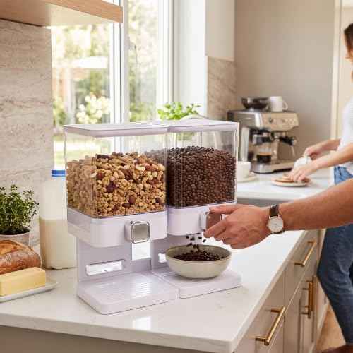 Cereal Dispenser Countertop, 2 X 3.7L Airtight Dry Food Containers