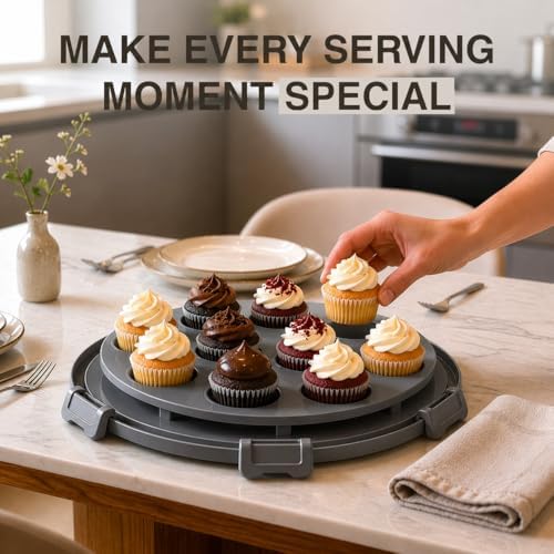 10in Buntz Cake Pan Non Stick & 12in Cake Carrier with Lid-Handle