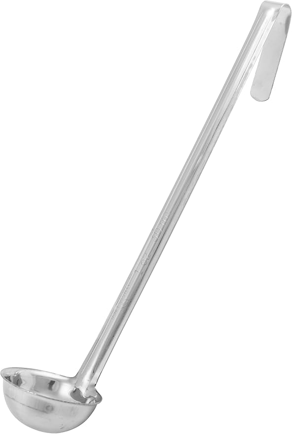 Winco Prime One Piece Stainless Steel Ladle, NSF Listed, 1 Ounce by Winco