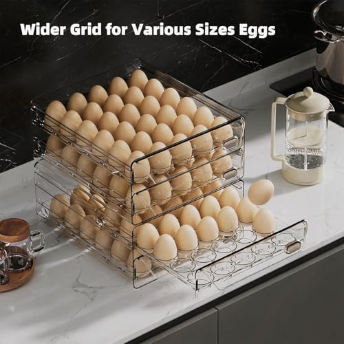 HIYOHIYO 60-Grid Egg Organizer, 2-Tier