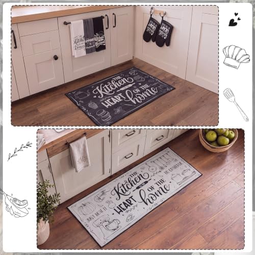 Haull 10 Pcs Black White Kitchen Decor and Accessories Set