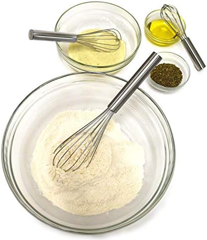 Norpro Balloon Wire Whisk Set of 3 Stainless Steel Stir/Mix/Beat 6"