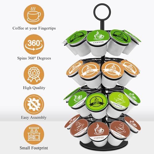 KIMIUP Coffee Pod Holder, K Cup Organizer Compatible with K-Cups