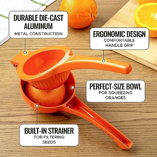 Zulay Kitchen Metal Orange Squeezer