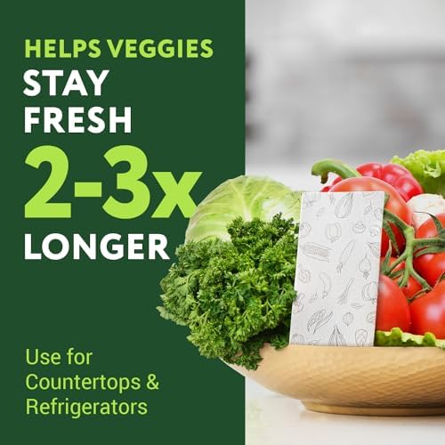 IMPRESA Produce Keeper Food Storage Sheets, Pack of 18