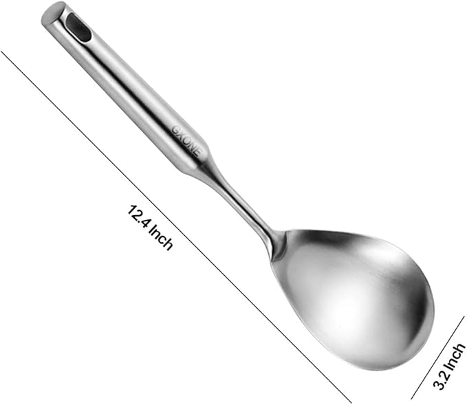 Cooking Spoon, 304 Stainless Steel Large Serving Spoons - Image 2