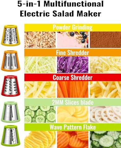 5-in-1 Electric Cheese Grater