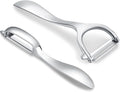 Set of 2 Stainless Steel Vegetable Peeler, Y-Shaped and I-Shaped Stainless by Honsen