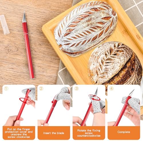 Bread Lame with 10 Blades - Professional sourdough Scoring Tool for
