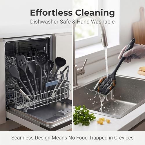 Vayvnt Kitchen Utensils Set, 10PCS Silicone Utensils Set for Cooking