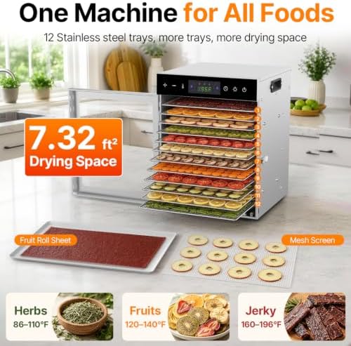 HOPERAN 12-Tray Food Dehydrator