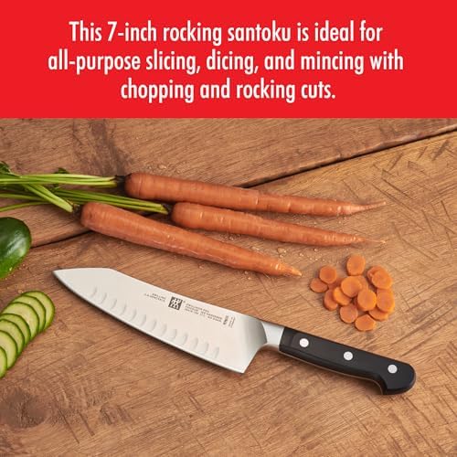 ZWILLING Pro 7" Hollow Edge Rocking Santoku Knife