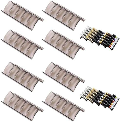 8 Pcs Essential Oil Organizer, Aluminum Black, Expandable, Holds 40