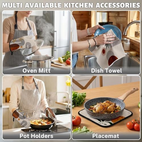 Bohemian Kitchen Towel Set, 8 Pack