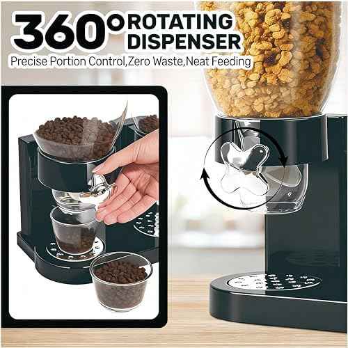 Cereal Dispenser, Airtight Dry Food Storage Container, Shatterproof PET Grain Container for Oatmeal Snack Nut Candy Pet Food