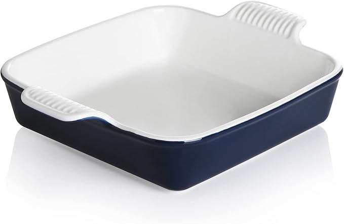 Sweejar Ceramic Baking Dish, 8 x 8 Cake Baking Pan by Sweejarco1949