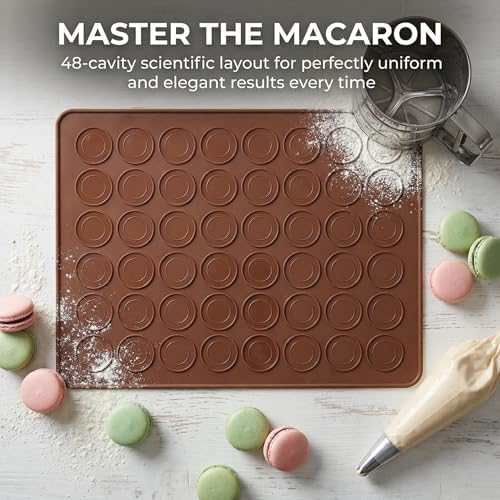 2 PCS 48 Capacity Macaron Silicone Baking Mat