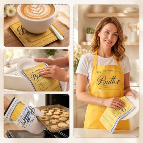 12 Pcs Butter Themed Kitchen Gift Set for Cooking Baking Lovers