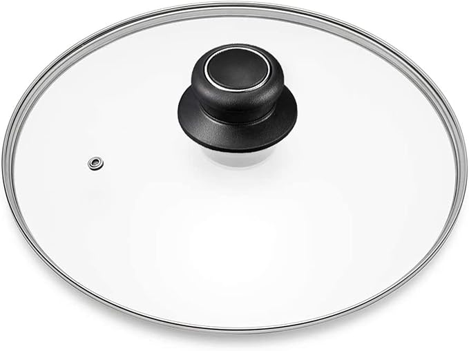 8 Inch Glass Lid for Frying Pan Lid, Fry Pan Lid, Skillet Lid, Pan Lid by CORYTAO