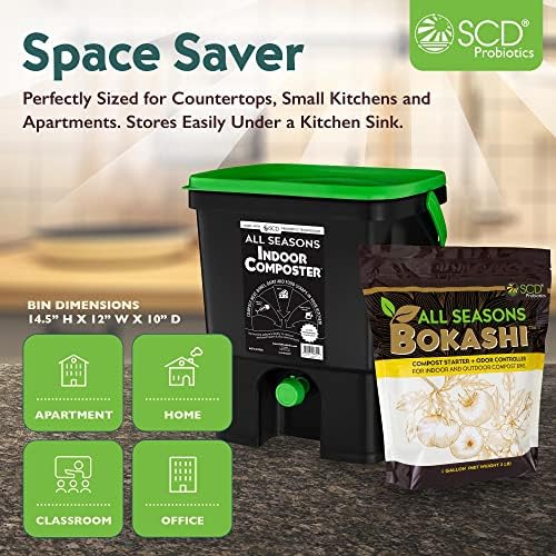 All Seasons 4.4 Gal Organko Compost Kit with 2 lb Bokashi