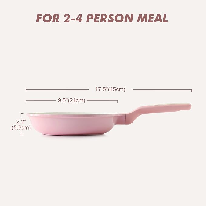 SENSARTE Nonstick Ceramic Frying Pan 9.5-Inch, Healthy Non Toxic Skillet - Image 8