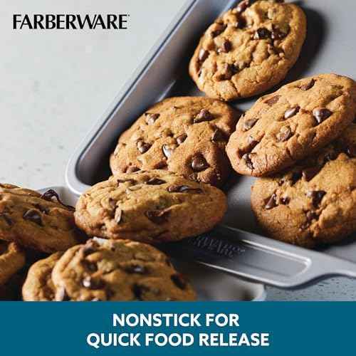 Farberware Nonstick Bakeware Set with Cooling Rack for Baking, 10-Piece