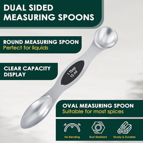 ENLOY 16 Pieces Magnetic Measuring Cups & Spoons Set